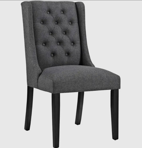 Tufted Dining Chair (Charcoal Gray)Special Order