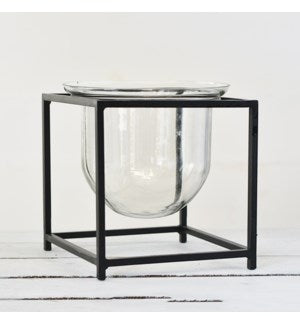 8” Metal & Glass Stand - Urbanlux