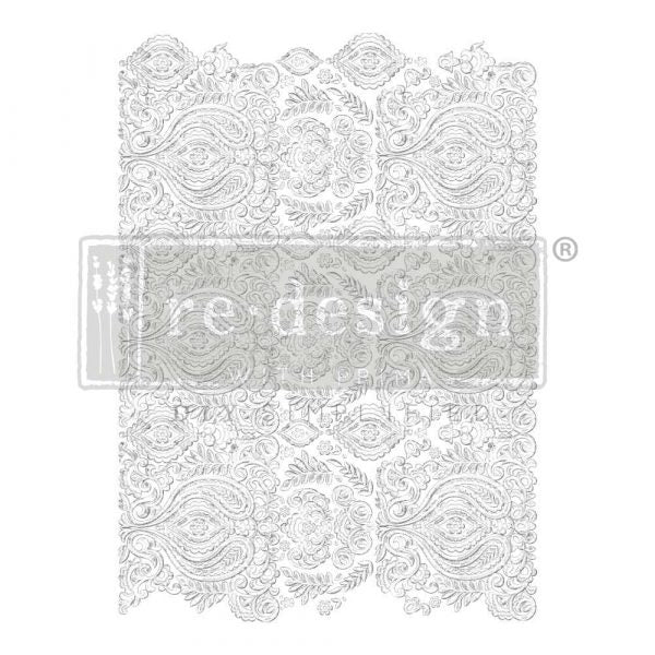 White Engraving Decor Transfer