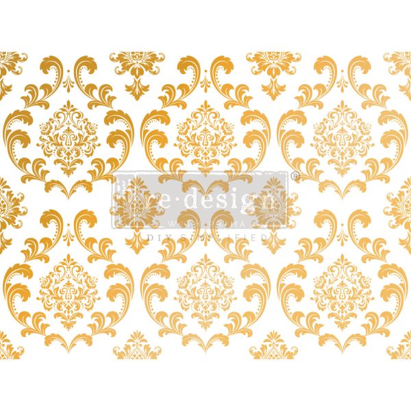 House of Damask Gold Foil Decor Transfer