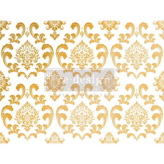 House of Damask Gold Foil Decor Transfer