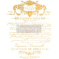 Perfume Notes Gold Foil Decor Transfer