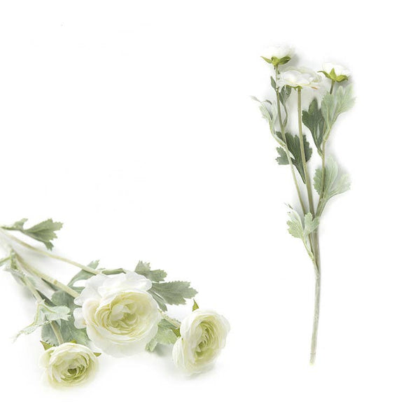 16'' Silk Ranunculus Stem: White