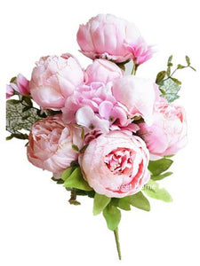 18'' Silk Peony Bouquet-Pink