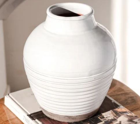 Striped Wide Vase