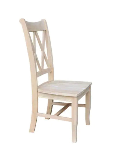 Wood Dining Chair(Double X Back)Must buy 2 (Special Order)