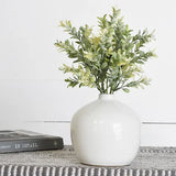 6” White Ceramic Vase