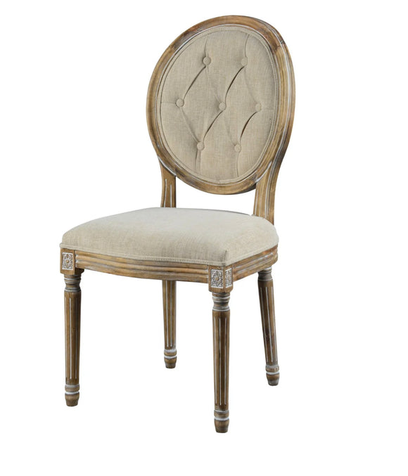 Linen Tufted Dining Chair(Golden Honey)Must by 2 Special Order