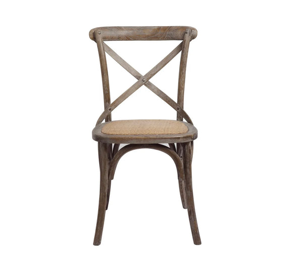 X Back Dining Chair (Brown Wash)Special Order