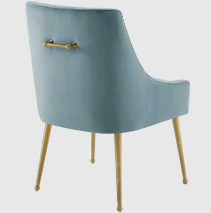 Light Blue Velvet Dining Chair-Special Order