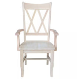 Double X Back with arm Dining Chair- Must buy 2 (Special Order)