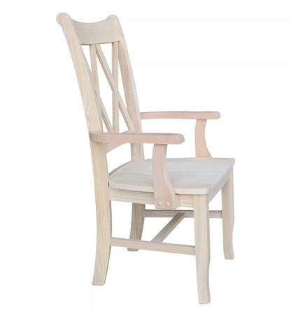 Double X Back with arm Dining Chair- Must buy 2 (Special Order)