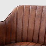 Pleated Leather Chair-Special Order
