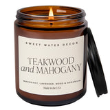 Teakwood and Mahogany Candle