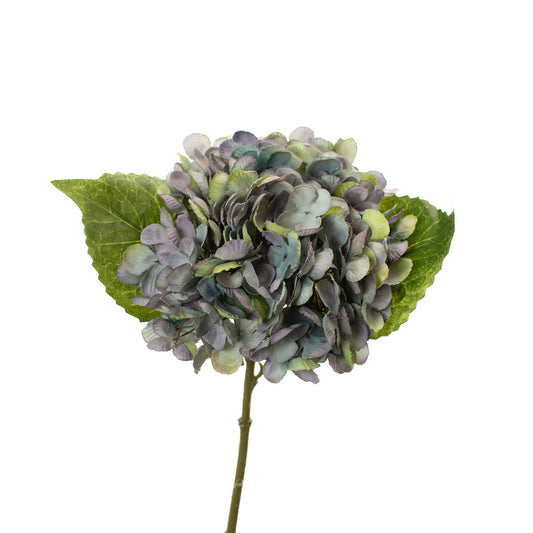 Faux Hydrangea Pick - Blue - 13 Inch