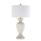 White Distressed Table Lamp (33.5"H)