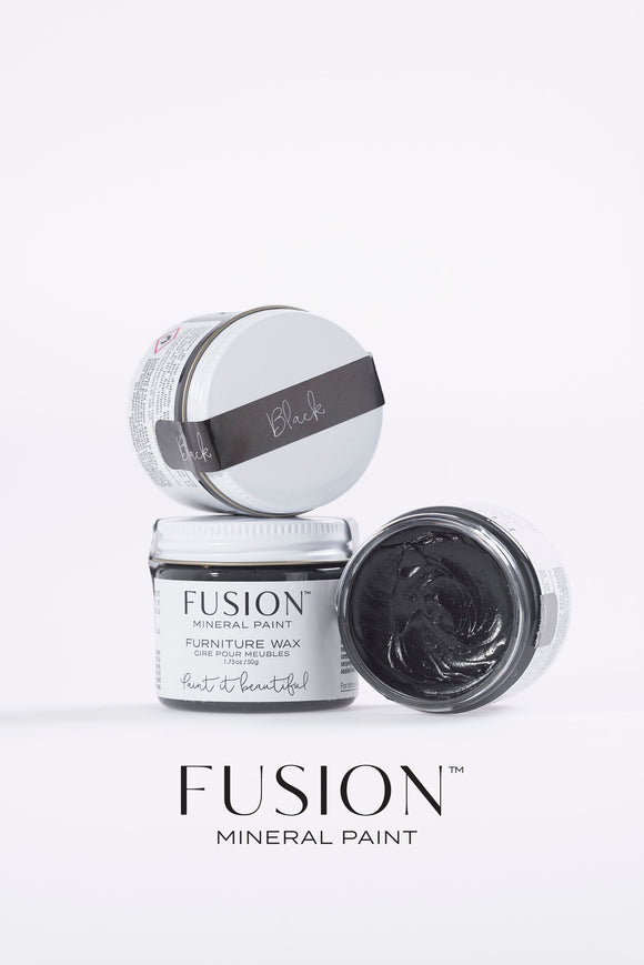 black Furniture Wax by fusion mineral paint