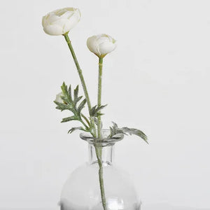 13” Faux White Camilla Flower