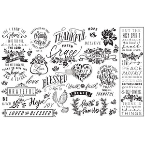 Thankful & Blessed Decoupage Tissue Paper
