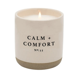 Calm + Comfort Stoneware Candle