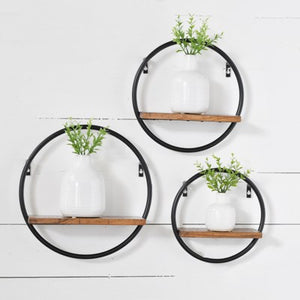 Round Wall Shelves(Set of 3)