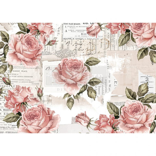 Floral Sweetness Rice Paper (11.5"x16.2