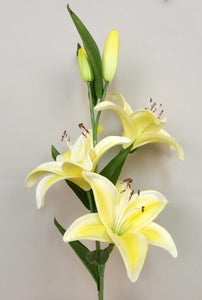 18" Yellow Real Touch Lily Stem